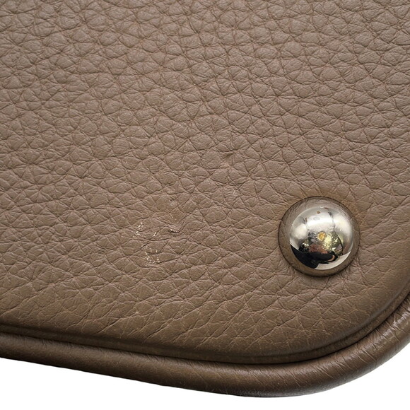 Hermes Hermès Bolide 35 Handbag in Etoupe/Clemence Leather with L Stamp, 2-Wa... - Picture 9 of 16